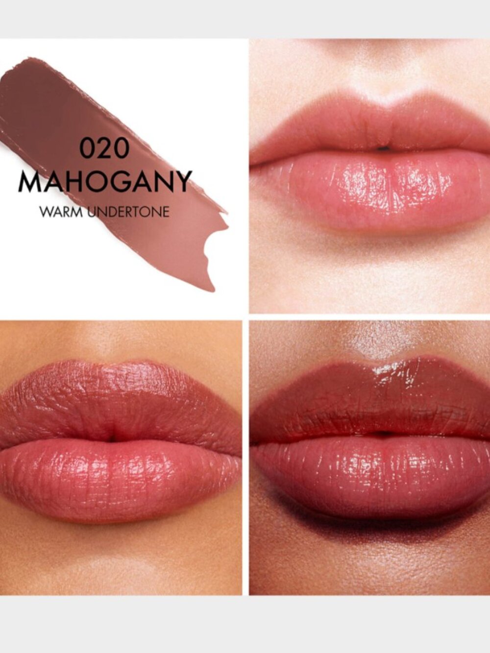 MSRP $42 – Dior Addict Lip Glow Balm #020 Mahogany – 3.5 g – NIB